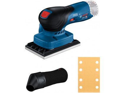 BOSCH GSS 12V-13 Professional – kompaktní akumulátorová vibrační bruska s vyměnitelnými brusnými deskami a odsáváním prachu.