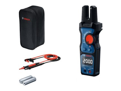 BOSCH GFM 1000-15 Professional – vidlicový multimetr True RMS, AC 200 A, AC/DC 1000 V, LoZ, NCV, IP54, CAT IV 600 V / CAT III 1000 V.