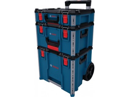 bosch l-boxx contractor set 3 professional pojízdná sestava boxů na bílém pozadí