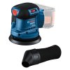 výkonný bosch aku excentrická bruska gex 185-li professional, 18v bez aku (06013a5020), navržený pro snadné vrtání.