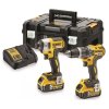 DeWALT DCK266P2T Sada aku nářadí - příklepová vrtačka DCD796 + rázový utahovák DCF887, 2x aku 5,0 Ah, kufr TSTAK  + Prodloužená záruka výrobce