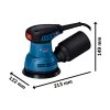 bosch gex 125 excentrická bruska 125 mm rozměrový nákres nářadí