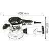 bosch gex 40-150 professional excentrická orbitální bruska technický nákres rozměry nářadí