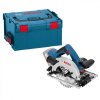 Bosch GKS 18V-57 G – výkonná aku okružní pila s hloubkou řezu 57 mm, kotoučem 165 mm, L-BOXXem a vodicí lištou pro přesné řezání