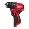 Milwaukee M12 BLDDRC-0 – kompaktní bezuhlíkový aku šroubovák 12 V, 40 Nm, bez aku a nabíječky.