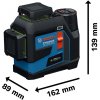 Bosch čárový laser GLL 12V-100-33 CG PROFESSIONAL, L-BOXX 136, GBA 12V 2.0Ah(0601065401)  + Prodloužená záruka výrobce