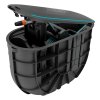 Podzemní box GARDENA RollUp M s 20m hadicí – elegantní řešení pro uklizenou zahradu, automatické navíjení a tři možnosti připojení.