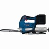 bosch gfp 18v-10 aku mazací lis 18 v boční pohled na bílém pozadí