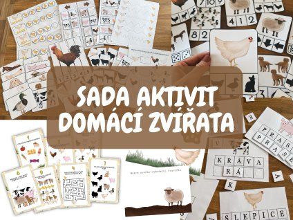 Sada aktivit - domácí zvířata