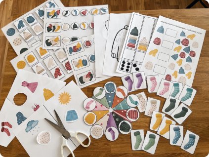 Soubor aktivit - zimní oblečení