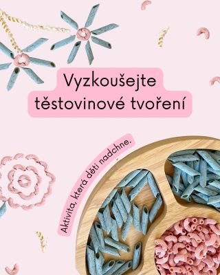 Těstoviny patří na talíř... nebo ne? 🍝🎨 Hledáte aktivitu, která děti nadchne, rozvíjí jejich jemnou motoriku a nezruinuje...