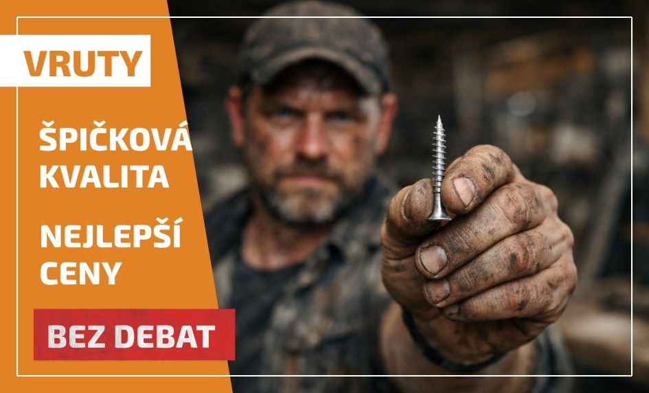 Vruty do dřeva, nerez, terasové