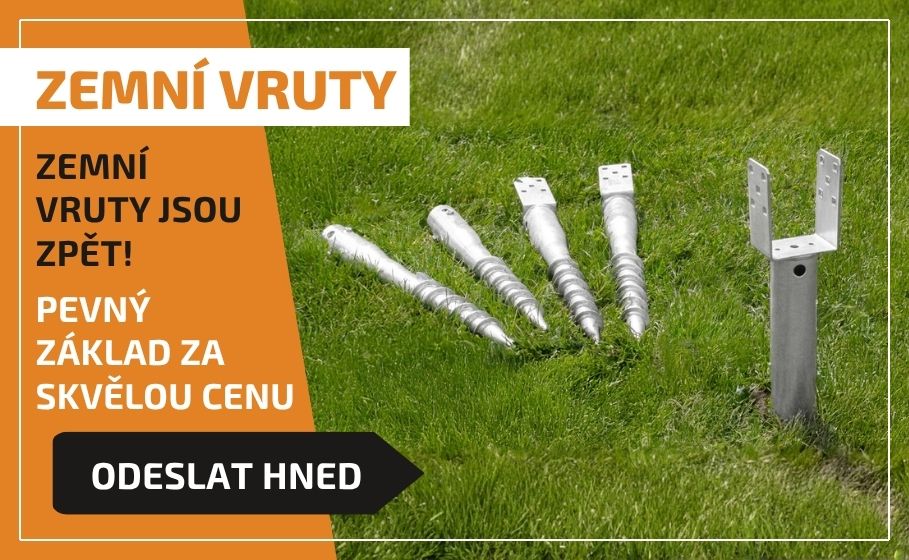 Zemní vruty opět skladem