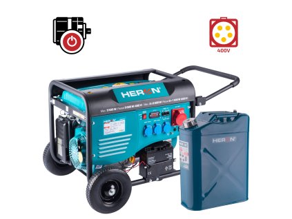 Elektrocentrála benzínová, HERON 5,5kW 400V