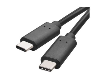 Nabíjecí a datový kabel USB-C 3.1 / USB-C 3.1, 1 m, černý 1 ks, krabička