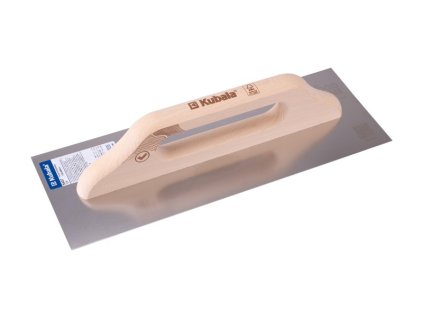 Hladítko nerezové hladké 130x380mm,rukojeť dřevěná 5407