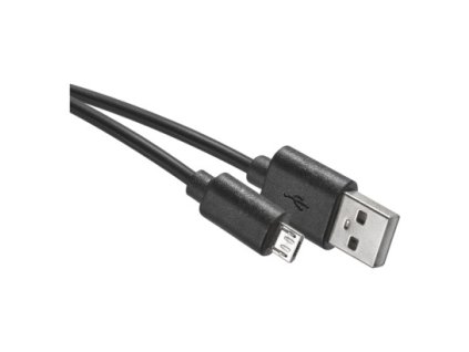 USB kabel 2.0 A/M - micro B/M 0,2m černý, Quick Charge SM7007BL