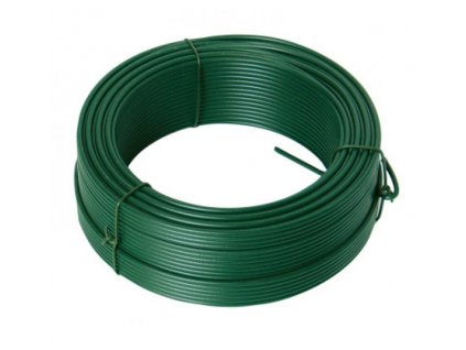 Napínací drát 3,4mmx52M zelený PVC