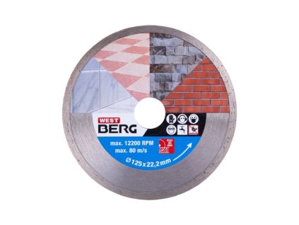 Kotouč diamantový WESTBERG 125x1.9x22.2mm celoobvodový