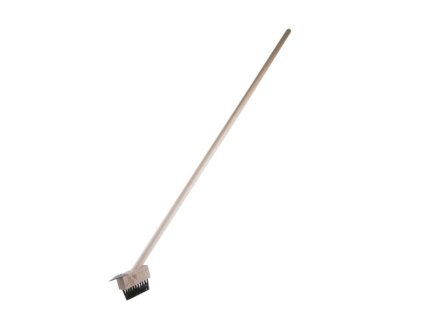 Kartáč ocelový na čištění spár, s násadou 140cm