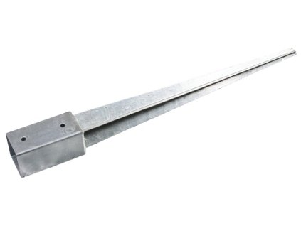 Patka sloupku zatloukací ZN (Rozměr patky 101x101x150mm, Celková délka 900mm, Tloušťka materiálu 1,8mm)