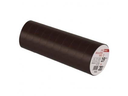 Izolační páska PVC 19mm / 20m hnědá 10 ks, fólie