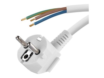 Flexo šňůra PVC 3× 1,0mm2, 2m, bílá  S14312