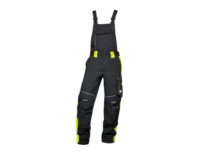 Kalhoty s laclem ARDON®NEON černo-žluté prodloužené