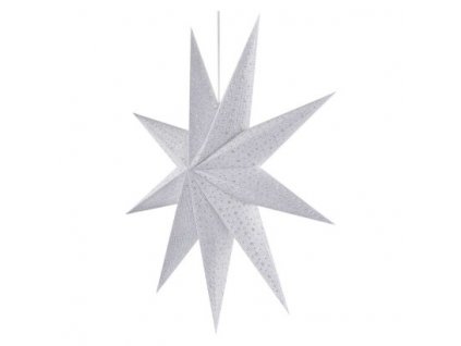 Vánoční hvězda papírová závěsná, 60 cm, vnitřní 1 ks, krabice