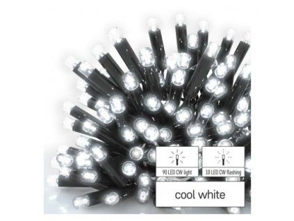 Profi LED spojovací řetěz problikávající, 10 m, venkovní i vnitřní, studená bílá 1 ks, krabice  D2AC03