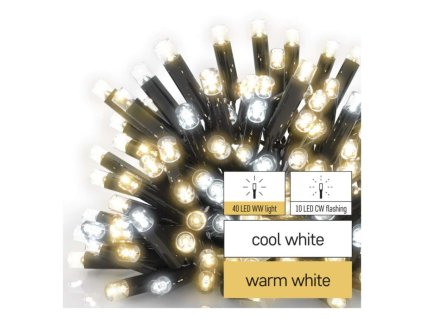 Profi LED spojovací řetěz problikávající – rampouchy, 3 m, venkovní, teplá/studená bílá  D2CN01