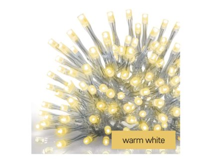 LED vánoční rampouchy, 5 m, venkovní i vnitřní, teplá bílá, ovladač, programy, časovač  D4CW02