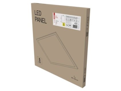 LED panel 60×60, čtvercový vestavný bílý, 40W neutr. b. UGR, Emergency 1 ks, krabice