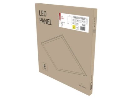 LED panel PROFI 60×60, čtvercový vestavný bílý, 40W neutrální bíla, Emergency 1 ks, krabice