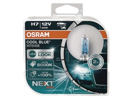 Autožárovka OSRAM H7 55W 12V 64210 CBN COOL BLUE 2 ks, plastová krabička  C2608.4