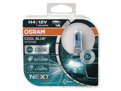 Autožárovka OSRAM H4 60/55W 12V 64210 CBN COOL BLUE 2 ks, plastová krabička  C2608.5