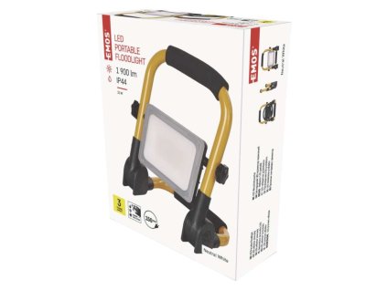 LED reflektor ILIO 21W, žlutý-černý, IP44, 1900 lm, neutrální bílá 1 ks, krabice ZS3322