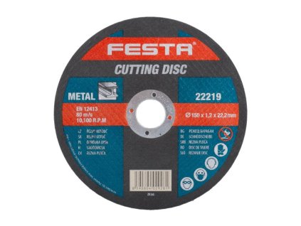 Kotouč řezný FESTA na kov 150x1.2x22.2mm