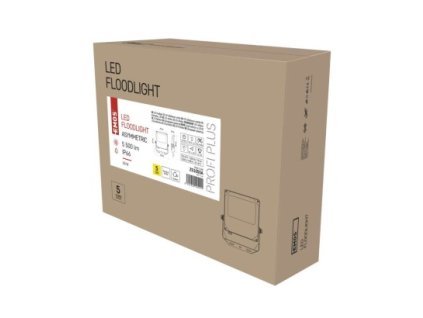 LED reflektor ASIMO asymmetric 50W, černý, neutrální bílá 1 ks, krabice