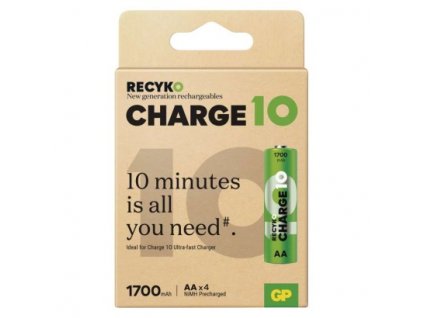 Nabíjecí baterie GP ReCyko Charge 10 AA (HR6) 4 ks, papírová krabička  B24294