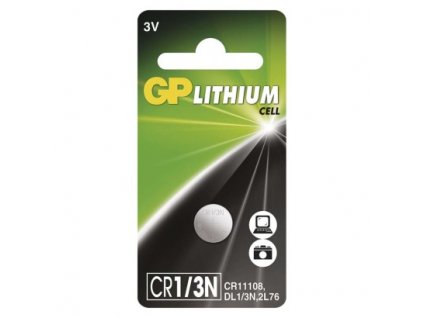 GP lithiová knoflíková baterie CR1/3N 1 ks, blistr
