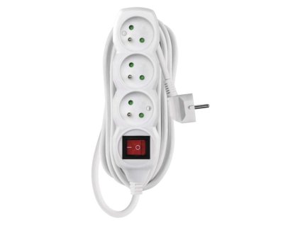 Prodlužovací kabel s vypínačem – 3 zásuvky, 7m, bílý P1317R