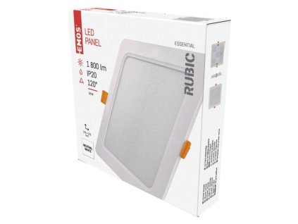 LED vestavné svítidlo RUBIC, čtvercové, 18W neutrální bílá