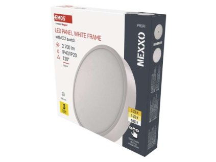 LED přisazené svítidlo NEXXO, kruhové, bílé, 28,5W, se změnou CCT 1 ks, krabice