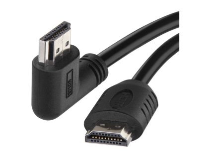 HDMI 2.0 high speed kabel A vidlice - A vidlice 90° 1,5 m