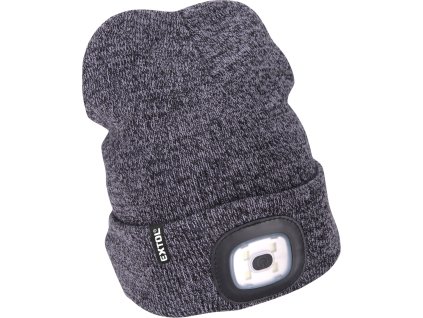 cepice s celovkou 4x45lm usb nabijeni seda cerna univerzalni velikost 100 acryl img 43462 fd 99