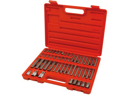 Hroty IMBUS-TORX-XZN, sada 51ks, pro ráčny 3/8", 1/2", S2