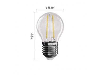 LED žárovka Filament Mini Globe / E27 / 1,8 W (25 W) / 250 lm / neutrální bílá 1 ks, krabička