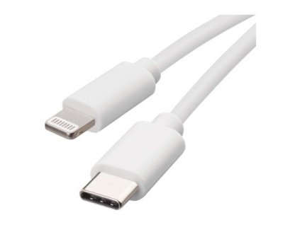 Nabíjecí a datový kabel USB-C 2.0 / Lightning MFi, 1 m, bílý 1 ks, krabička