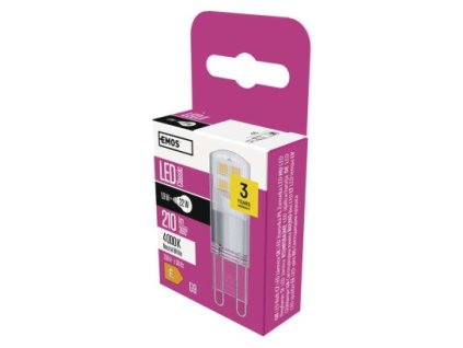 LED žárovka Classic JC / G9 / 1,9 W (22 W) / 210 lm / neutrální bílá 1 ks, krabička